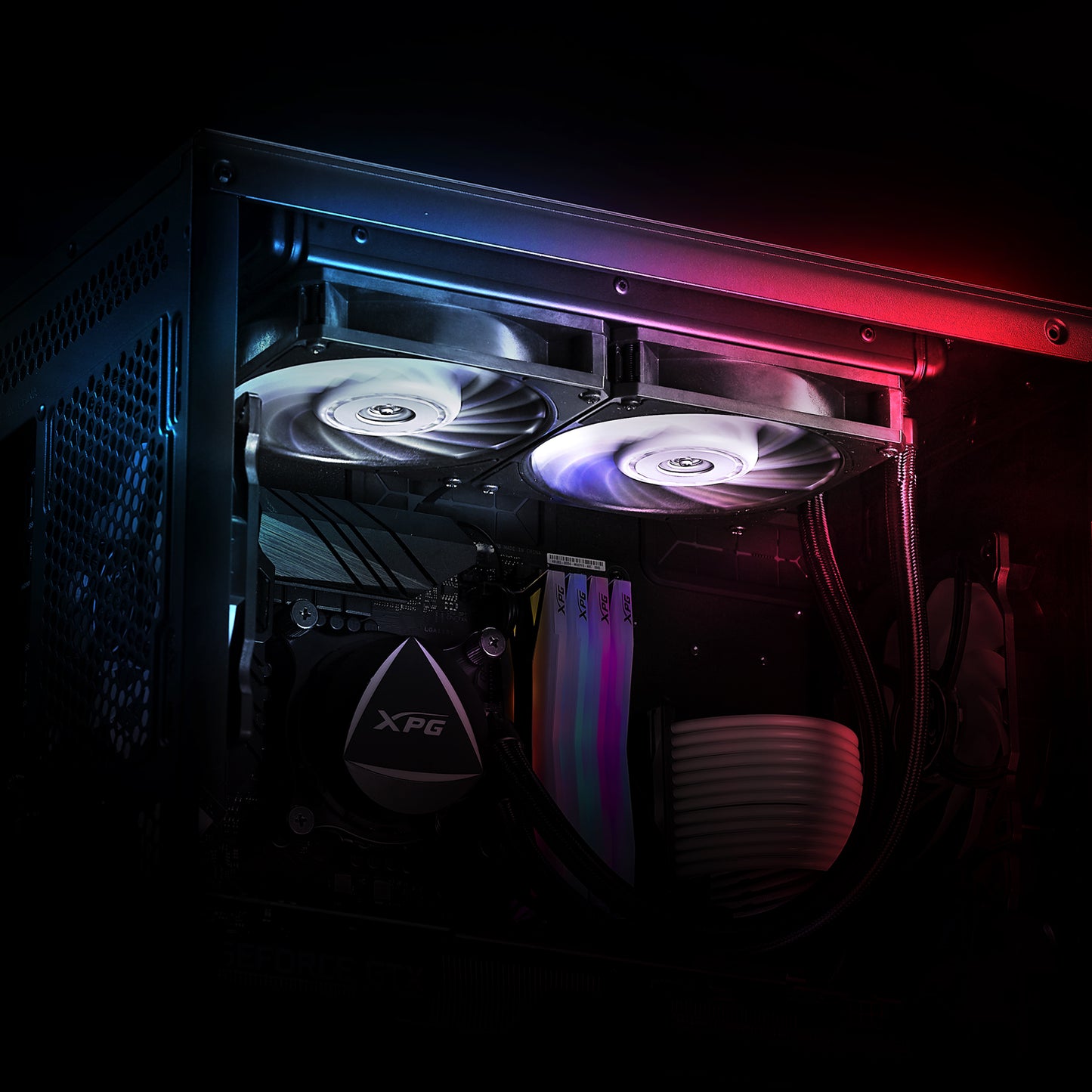 XPG Vento Pro High Performance PWM Computer Case Fan 120mm: 10-28 dBA Fan Noise - 4 Pin Connector - 75 CFM Max Air Flow - Double Ball Bearing - 120 x 120 x 25mm