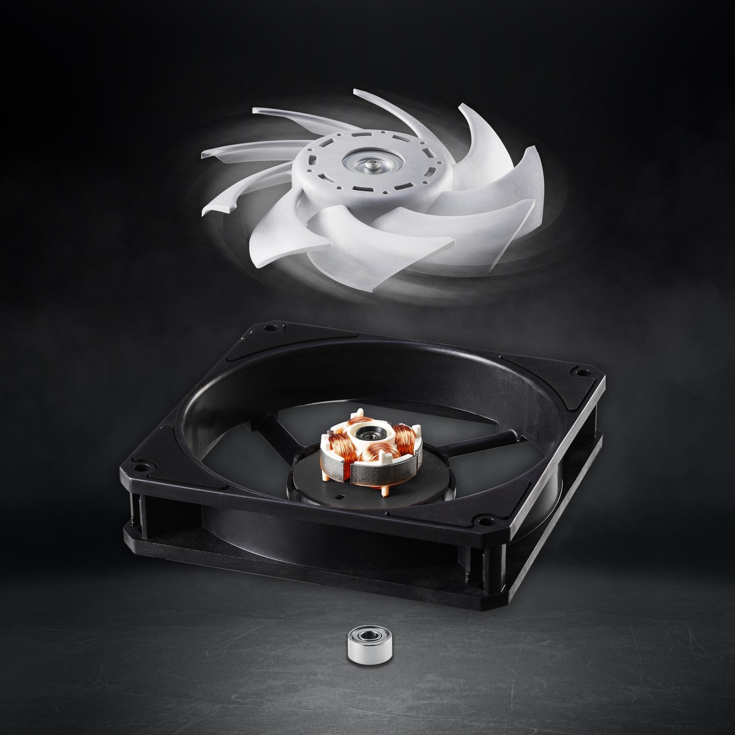 XPG Vento Pro High Performance PWM Computer Case Fan 120mm: 10-28 dBA Fan Noise - 4 Pin Connector - 75 CFM Max Air Flow - Double Ball Bearing - 120 x 120 x 25mm