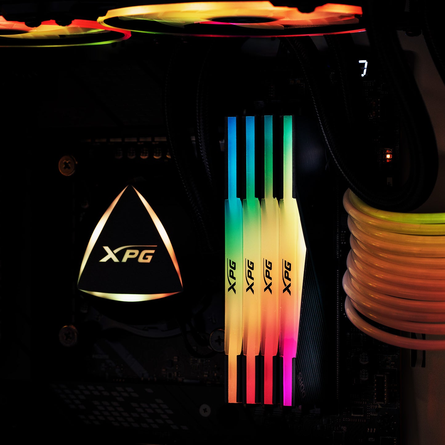 XPG Lancer RGB 7200MHz 32GB (2x16GB) CL34 DDR5 Dual Channel RAM Kit White Heatsink