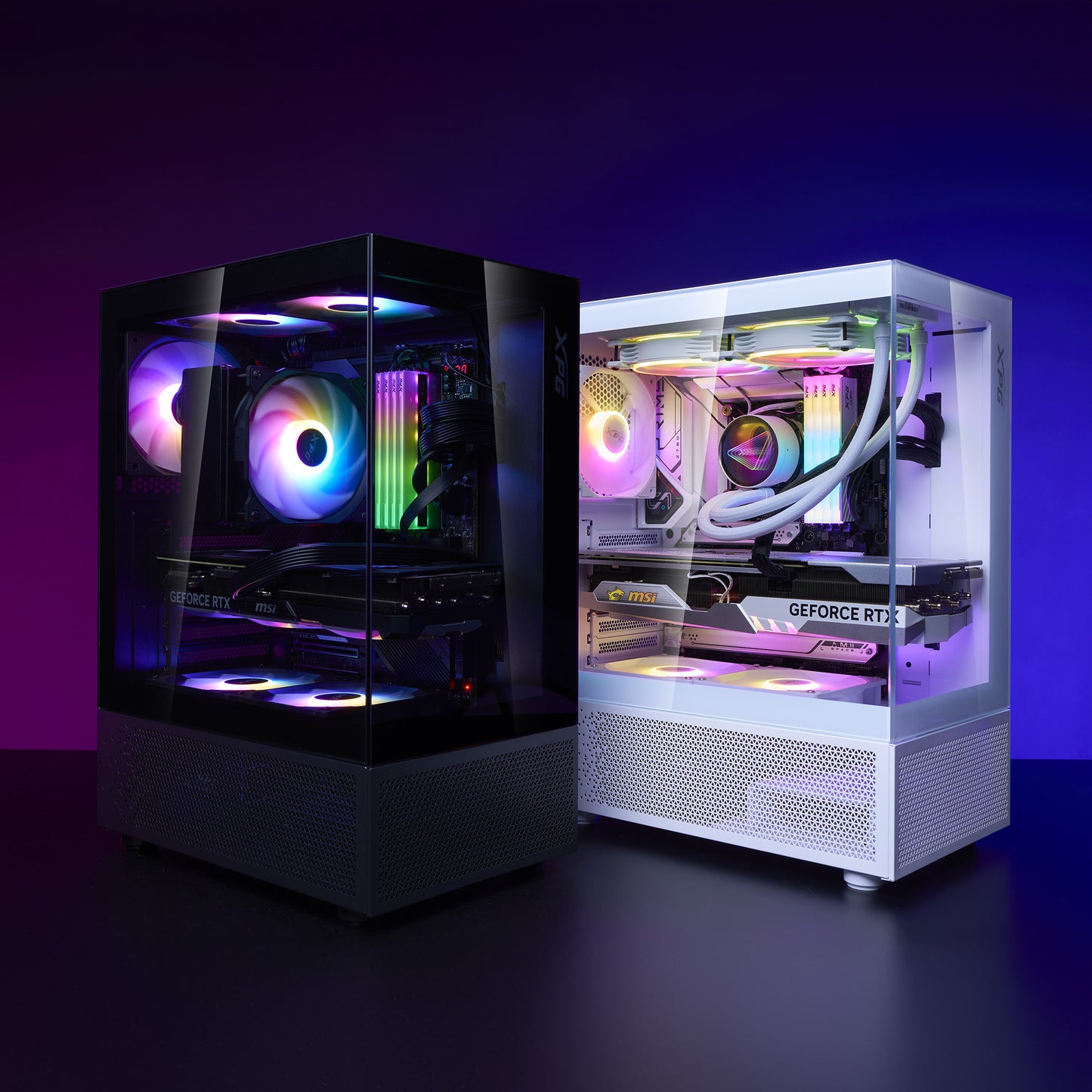 INVADER X MINI Mid-Tower Chassis, Supports up to ATX motherboards, Comes with 5 ARGB fans - XPG Shop