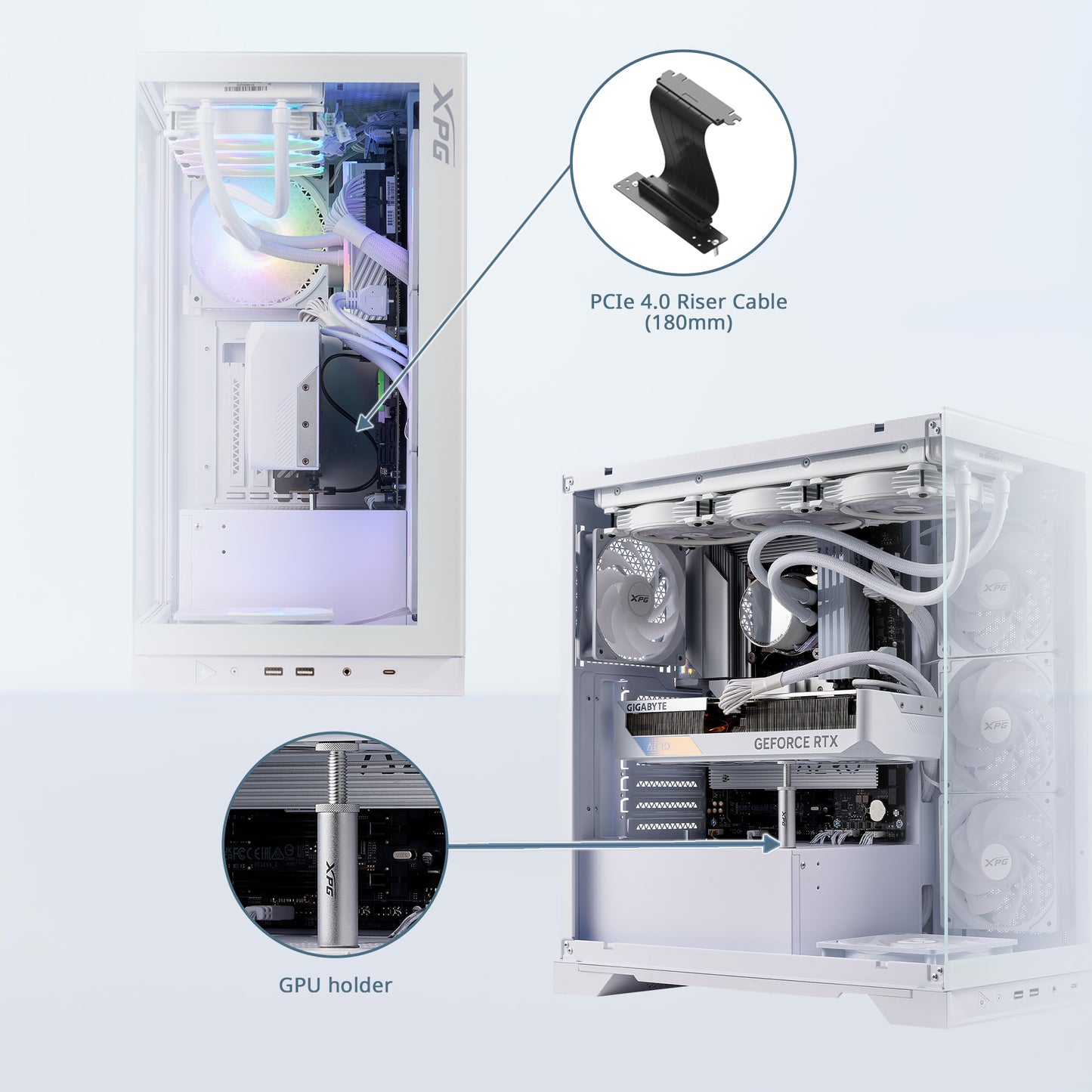 XPG Invader X Mid-Tower Gaming ATX PC Case with Panoramic View, Tempered Glass Panels, and RGB Lighting Black - XPG Shop