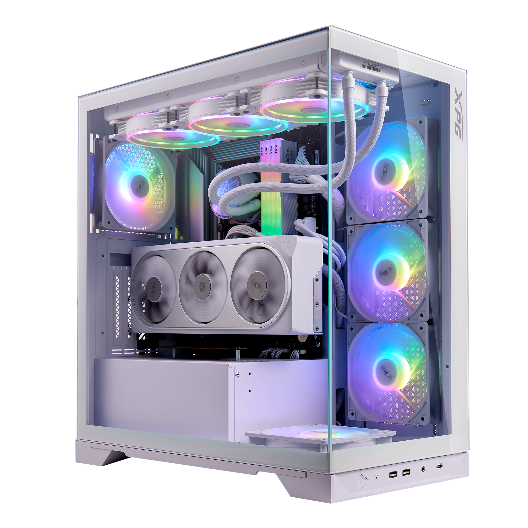 PCケース(自作PC用) XPG INVADER X INVADERXMT XPG Invader X Mid-Tower Gaming ATX PC Case with Panoramic