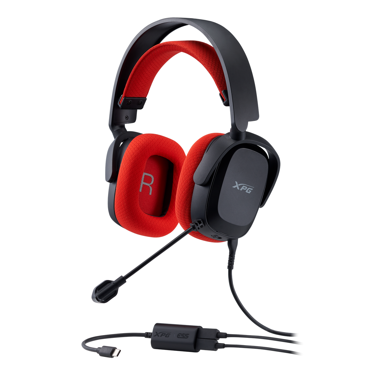 XPG Precog Studio 100-8000Hz Mic 4.4mm Audio Jack Mute Switch Volume Control Mic Jack USB c to A Adapter USB-C DAC - XPG Shop