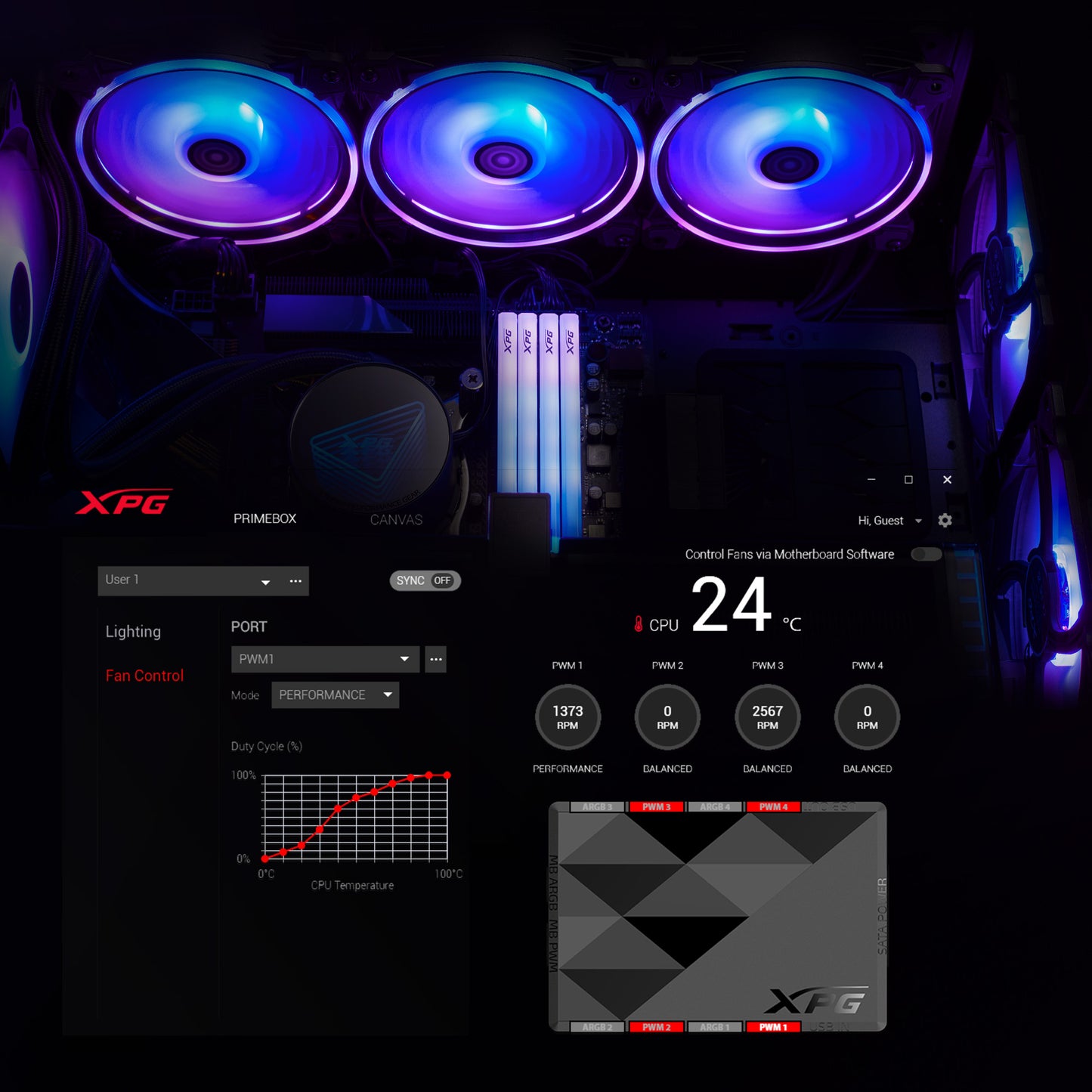 XPG PRIME BOX ARGB & PWM CONTROLLER - XPG Shop