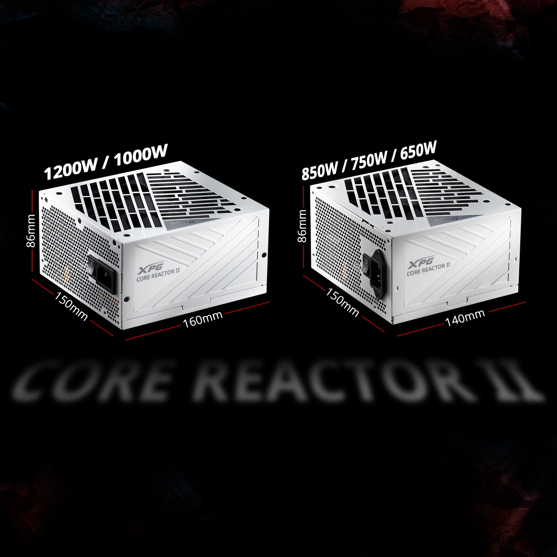 XPG Core Reactor II Modular PSU: ATX3.0-80 Plus Gold - ATX - Fully Modular Power Supply - 10 Year Warranty - XPG Shop