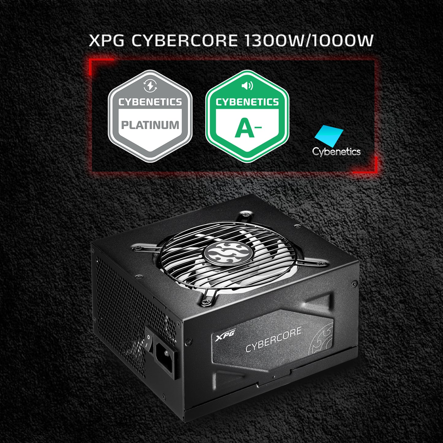 XPG Cybercore II 1300W PCIE 5 & ATX 3.0 Power Supply - Full Modular - 80 Plus and Cybenetics Platinum Certified