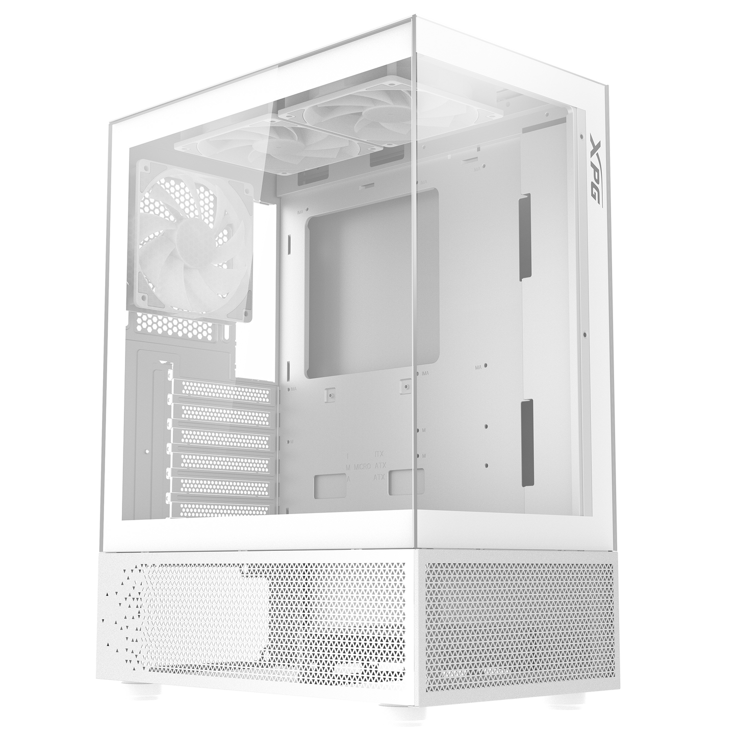 INVADER X MINI Mid-Tower Chassis, Supports up to ATX motherboards, Comes with 5 ARGB fans