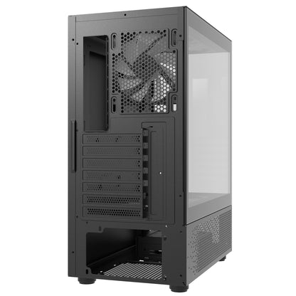 INVADER X MINI Mid-Tower Chassis, Supports up to ATX motherboards, Comes with 5 ARGB fans