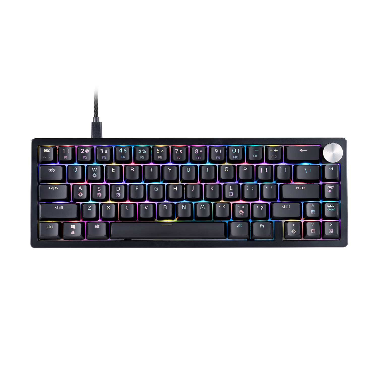 XPG Sorcerer Mini Black 65% Form Factor Triple Layered Damping Foam 66 Keys (ANSI)/67 Keys(ISO) Detachable USB - XPG Shop