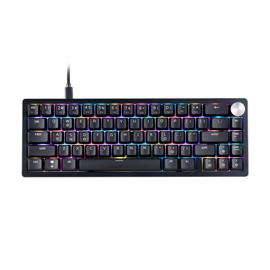 XPG Sorcerer Mini Black 65% Form Factor Triple Layered Damping Foam 66 Keys (ANSI)/67 Keys(ISO) Detachable USB