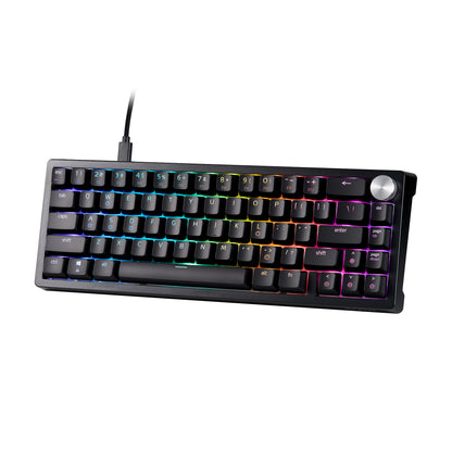 XPG Sorcerer Mini Black 65% Form Factor Triple Layered Damping Foam 66 Keys (ANSI)/67 Keys(ISO) Detachable USB