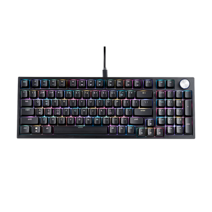 XPG Sorcerer Black 96% Form Factor Gasket Mount 97 Keys (ANSI)/98 Keys(ISO) USB-C 5V DC - XPG Shop