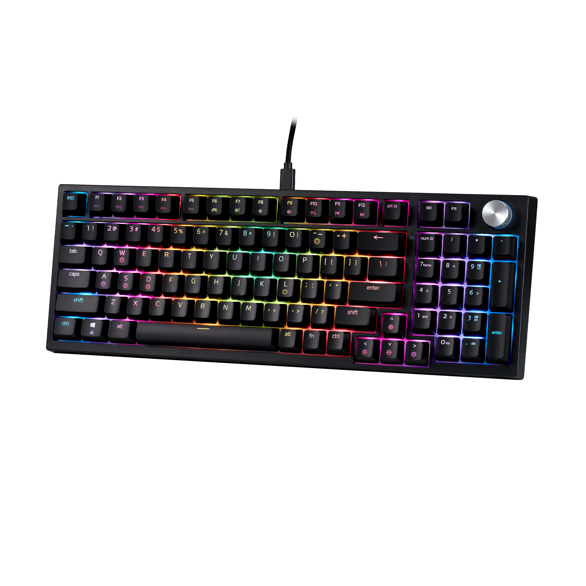 XPG Sorcerer Black 96% Form Factor Gasket Mount 97 Keys (ANSI)/98 Keys(ISO) USB-C 5V DC - XPG Shop