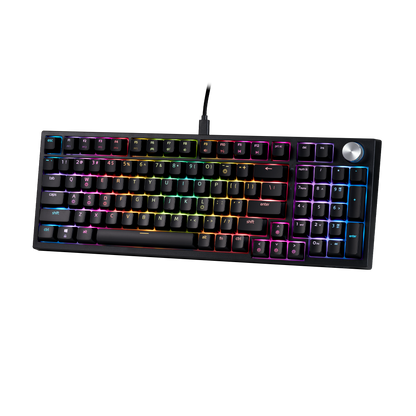 XPG Sorcerer Black 96% Form Factor Gasket Mount 97 Keys (ANSI)/98 Keys(ISO) USB-C 5V DC - XPG Shop