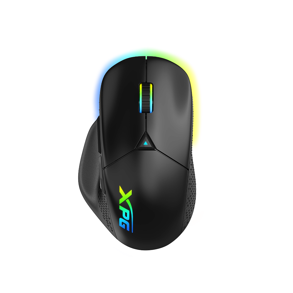 XPG ALPHA Wireless Gaming Mouse - Black w/ RGB + Omron Switches | 60 Hours Battery Life | 6 Macro Buttons PAW3335 Sensor