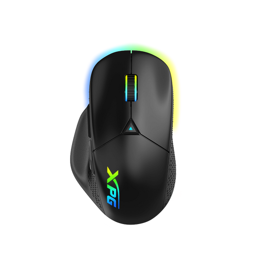 XPG ALPHA Wireless Gaming Mouse - Black w/ RGB + Omron Switches | 60 Hours Battery Life | 6 Macro Buttons PAW3335 Sensor