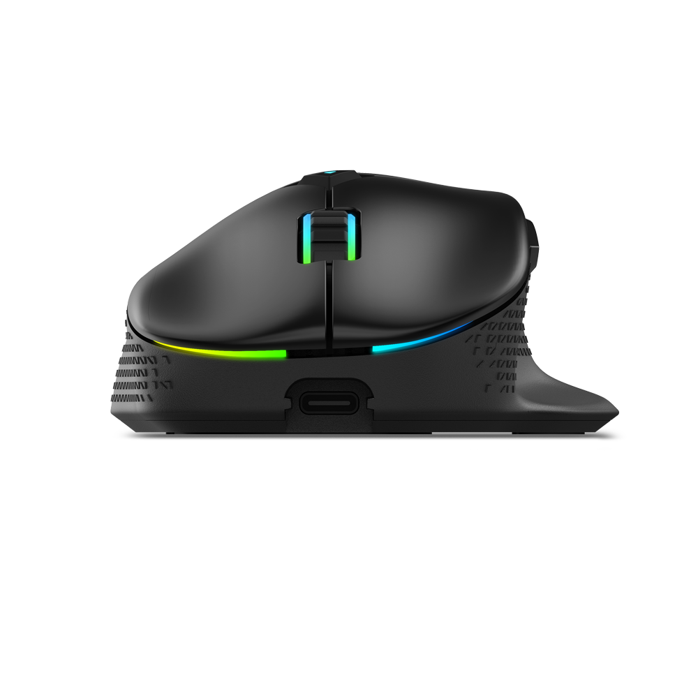 XPG ALPHA Wireless Gaming Mouse - Black w/ RGB + Omron Switches | 60 Hours Battery Life | 6 Macro Buttons PAW3335 Sensor