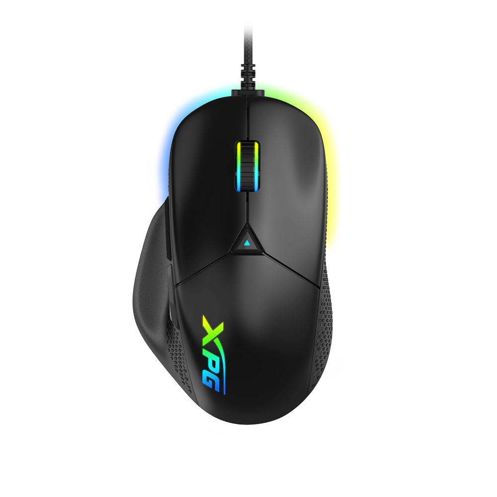 XPG ALPHA Wired Gaming Mouse - Black w/ RGB + Omron Switches | USB-C Connection | 6 Programmable Buttons PAW 3335 Sensor