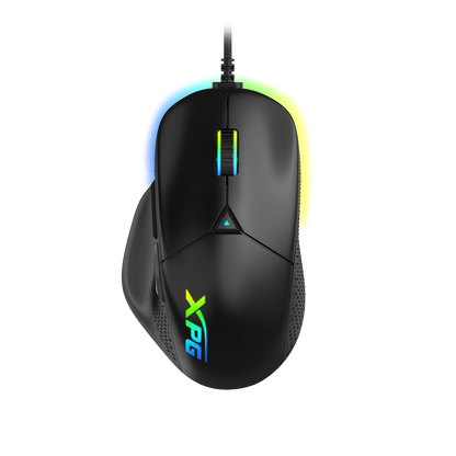 XPG ALPHA Wired Gaming Mouse - Black w/ RGB + Omron Switches | USB-C Connection | 6 Programmable Buttons PAW 3335 Sensor