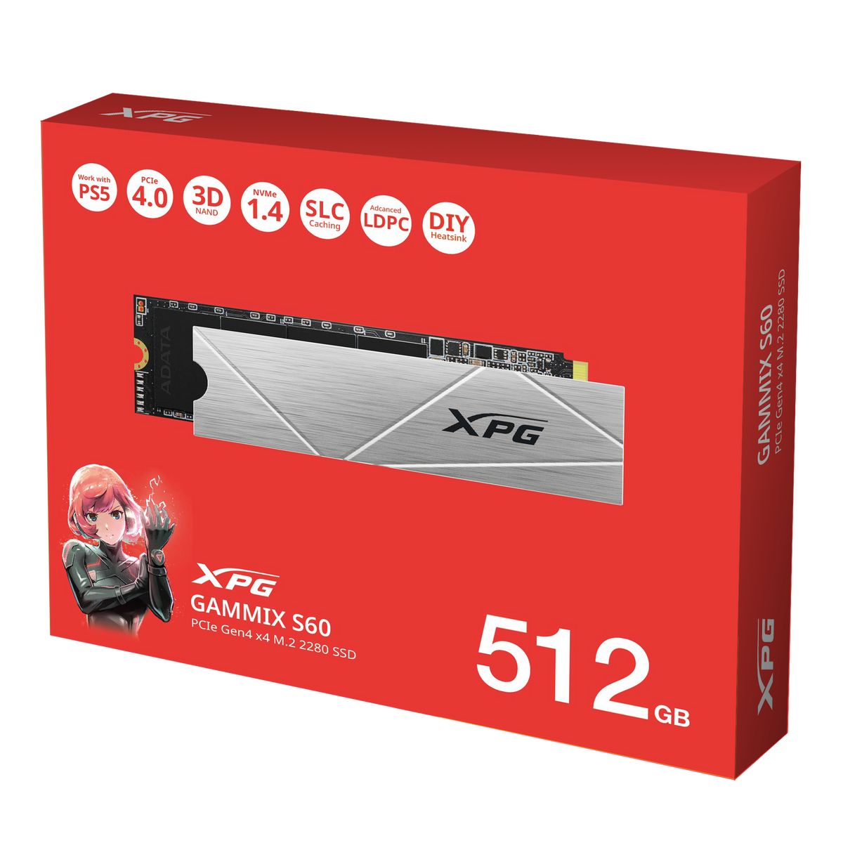 XPG GAMMIX S60 PCIe Gen4 x4 M.2 2280 Solid State Drive (Pre) - XPG Shop